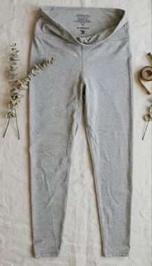Kyodan High Waisted Space Dye Leggings Heather Gray Size L